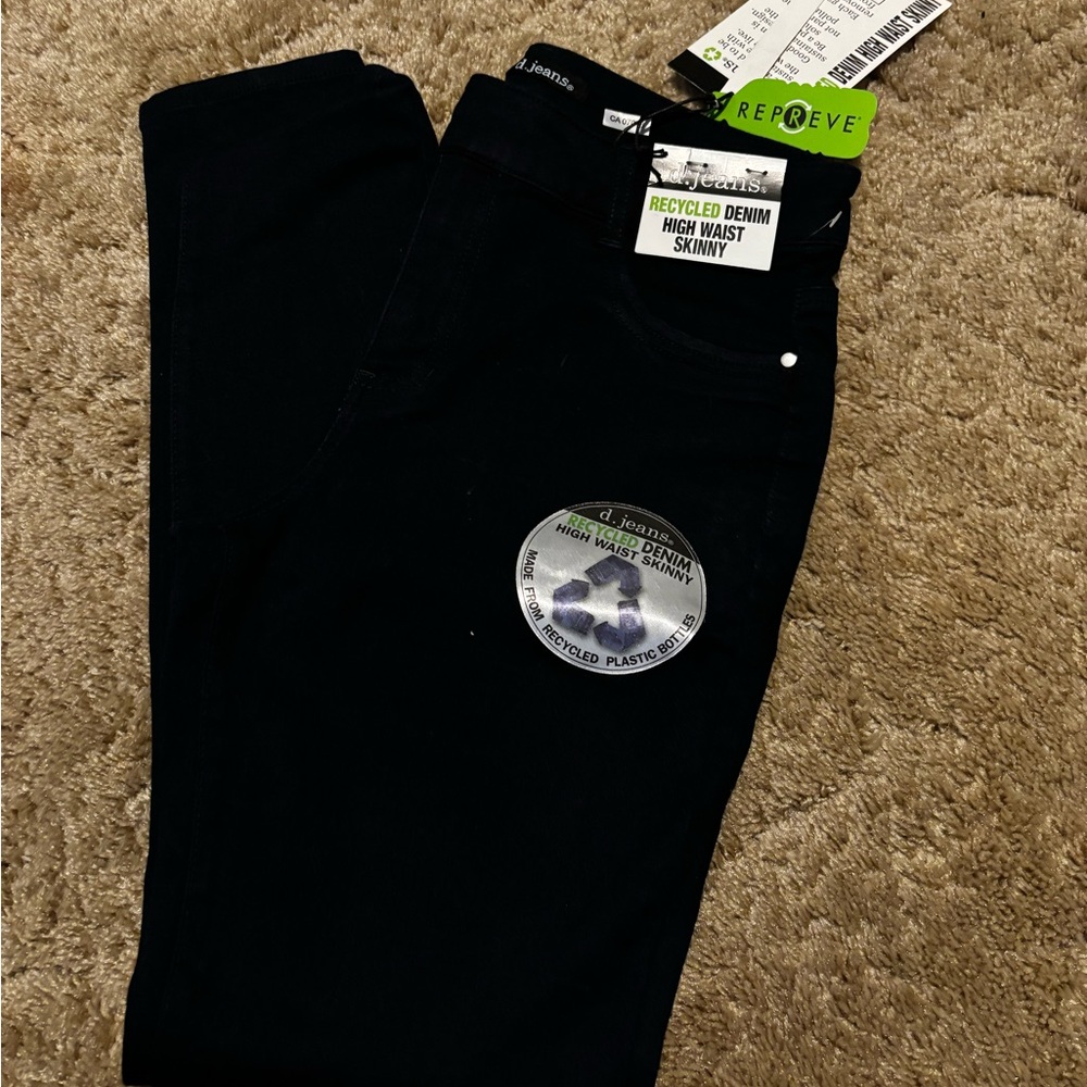 d. jeans dark indigo High-Waist Skinny Jeans